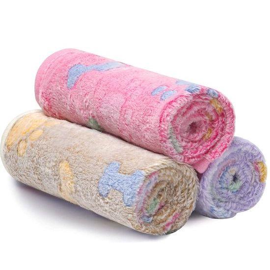 Superzachte Fleece Huisdierdekens | Set van 3 Flanel Dekens voor Hond Kat | Verschillende Maten en Kleuren | Huidvriendelijk en Wasmachinebestendig - Image 3