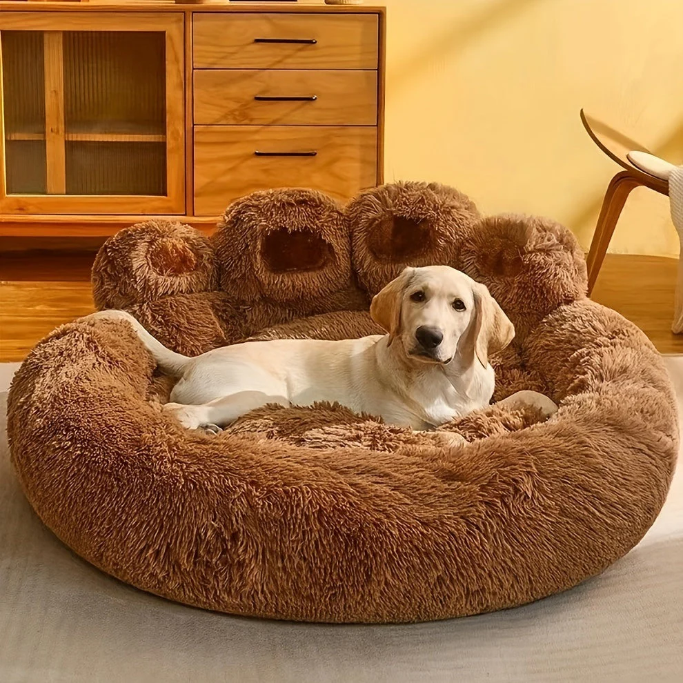 Luna | Luxe Pluche Ligbed | Voor Honden & Katten | Antislip | Wasbaar | Zacht Wintercomfort - Image 5