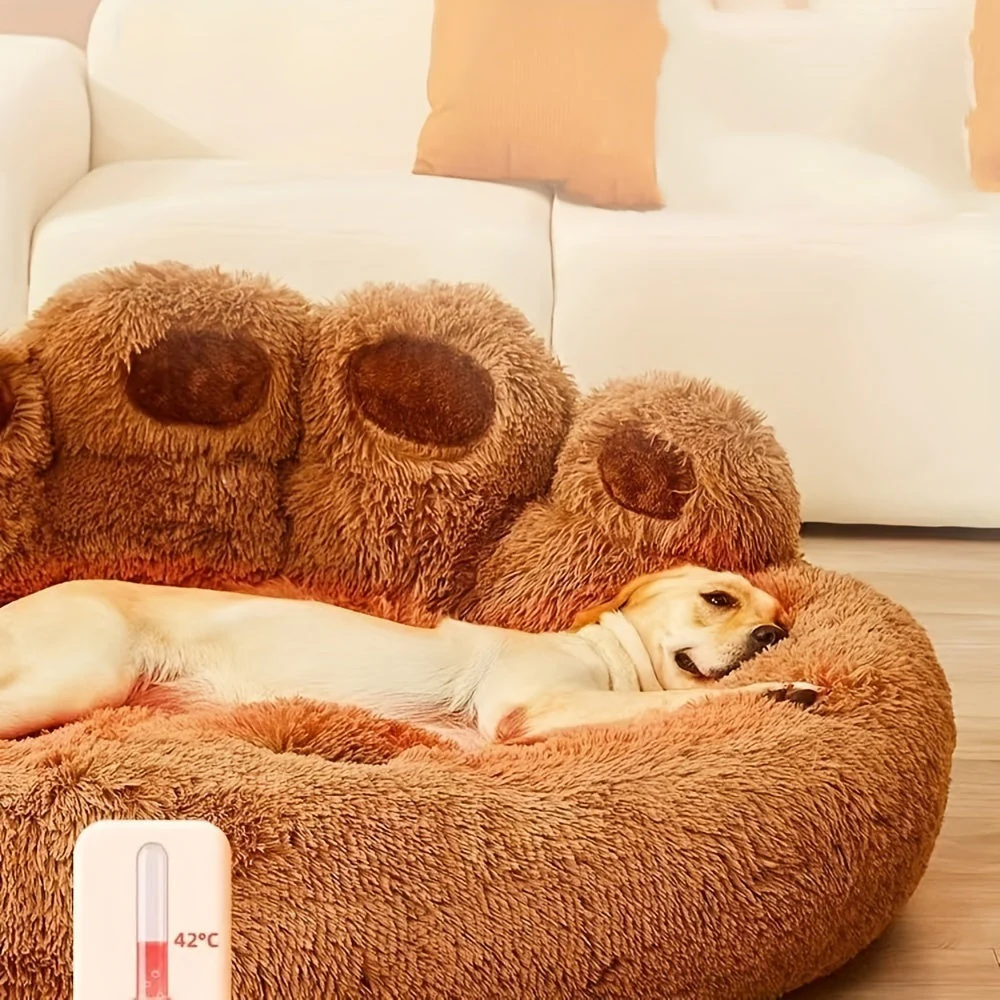 Luna | Luxe Pluche Ligbed | Voor Honden & Katten | Antislip | Wasbaar | Zacht Wintercomfort - Image 7