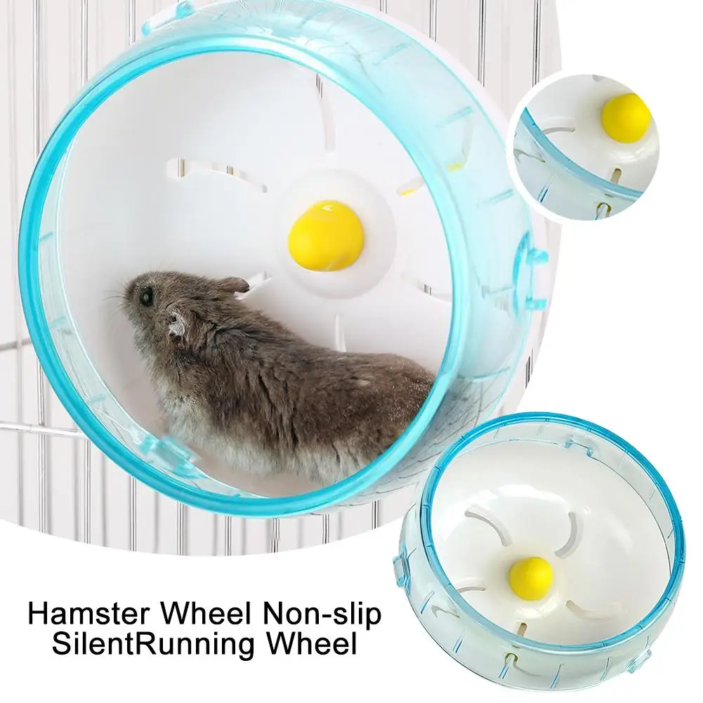 Antislip Stil Hamsterrad | Slijtvast Kunststof Loopwiel | Stil Draaibaar en Waterafstotend | Knaagdier Accessoire | Verstelbaar Hamsterspeelgoed | Geschikt voor Hamsters - Image 2