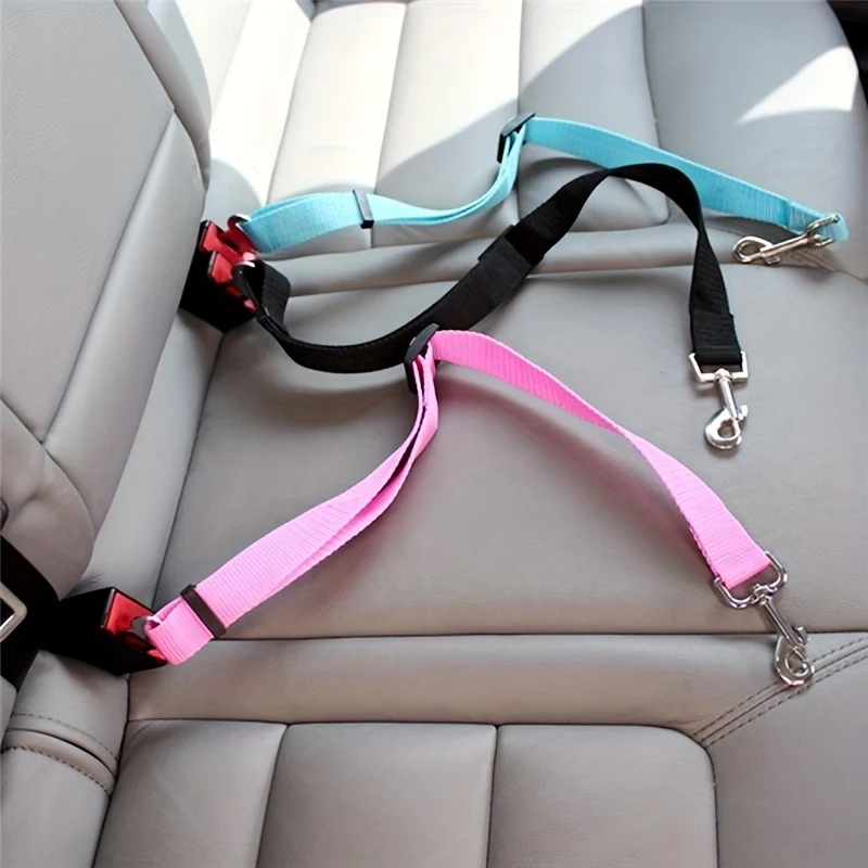Veiligheidsgordel Huisdier | Verstelbare Autogordel Hond Kat | Nylon | Compatibel met de Meeste Auto's | Meerdere Kleuren | Polyester | China Origin | Handwas | Grootte Veranderbaar
