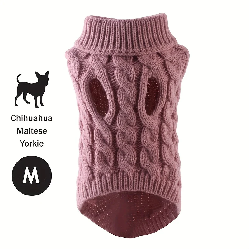 Knit Huisdier Pullover | Zacht Acryl | Kleurenopties | Machinewasbaar | Herfst Winter Warmte | Kleine Middelgrote Huisdieren - Image 9