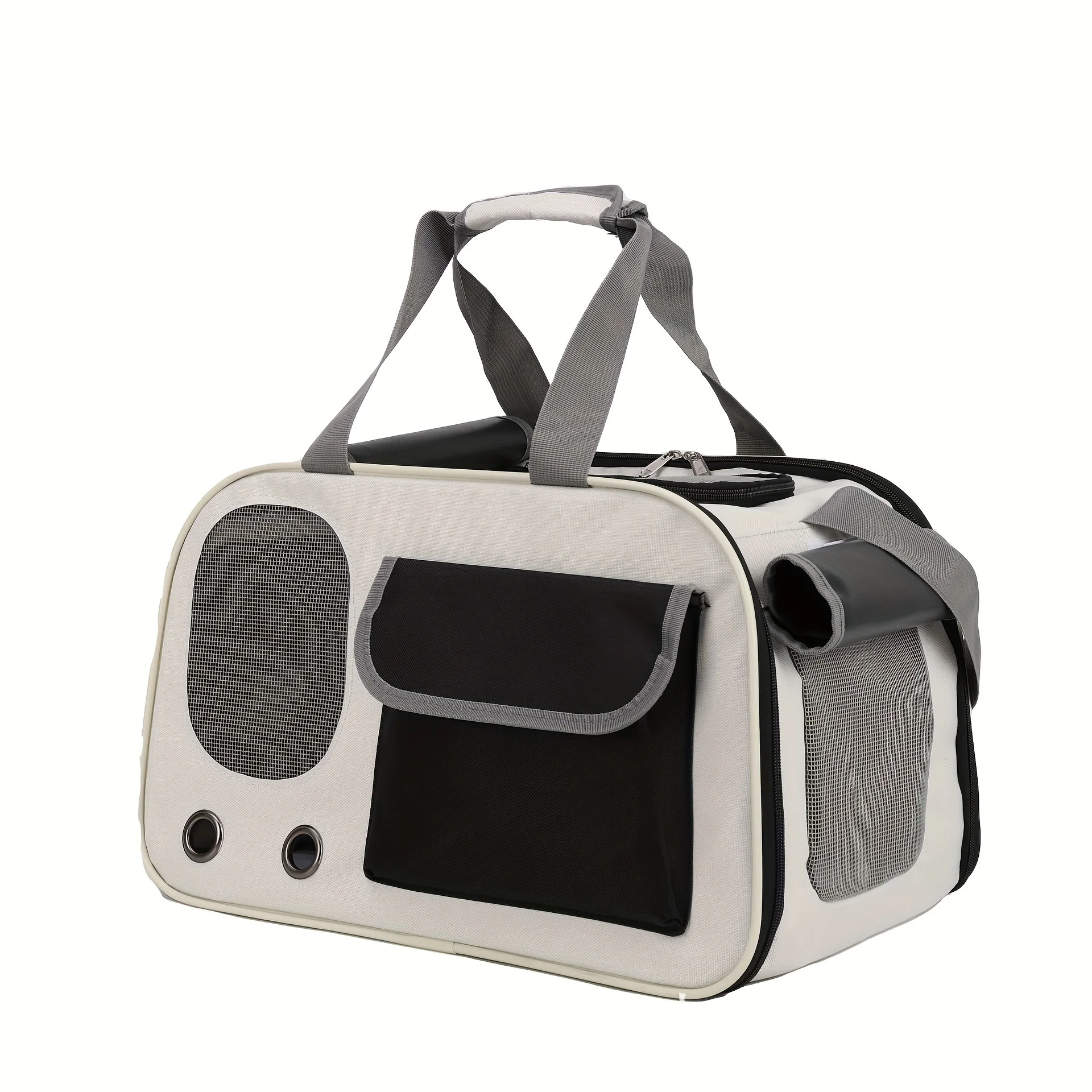 Draagtas Huisdier | Ventilerend Polyester | Enkel Schouder Draagbaar & Opvouwbaar | Ruimte Capsule Ontwerp | Geschikt voor Katten & Kleine Honden - Image 7