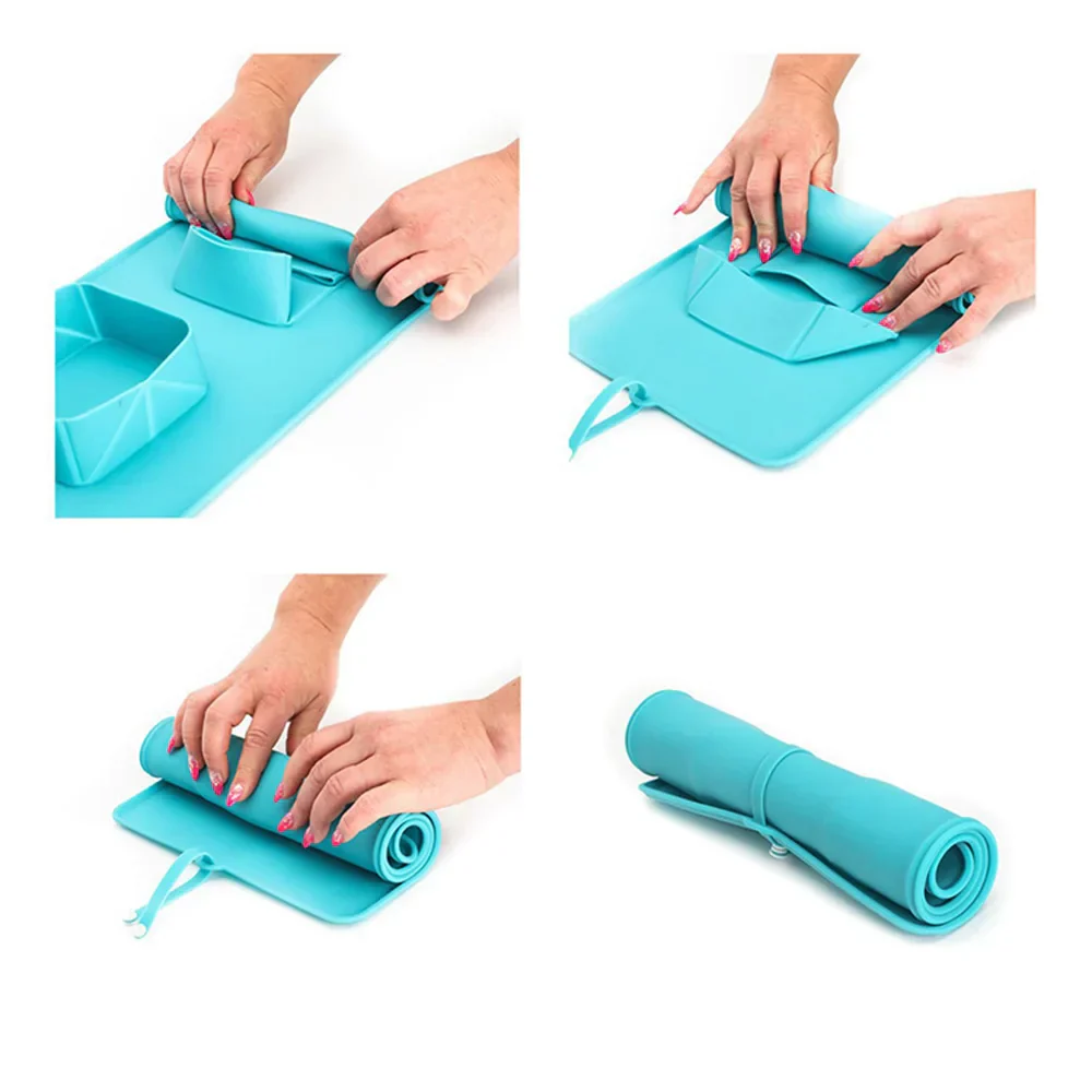 Opvouwbare Siliconen Reisbak voor Honden en Katten | Inclusief Aparte Vakken voor Voer en Water | Antislip Bodem | BPA-vrij - Image 4