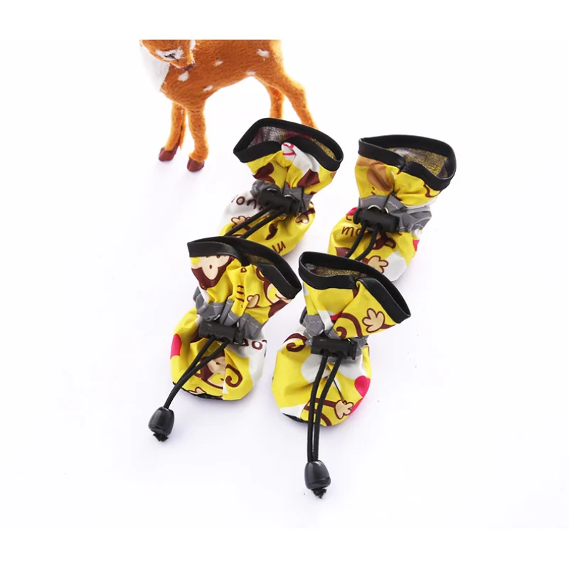 Waterbestendige Honden Schoentjes | Polyester | Kleurig Design | Beschermt Pootjes Kleine Honden - Image 2