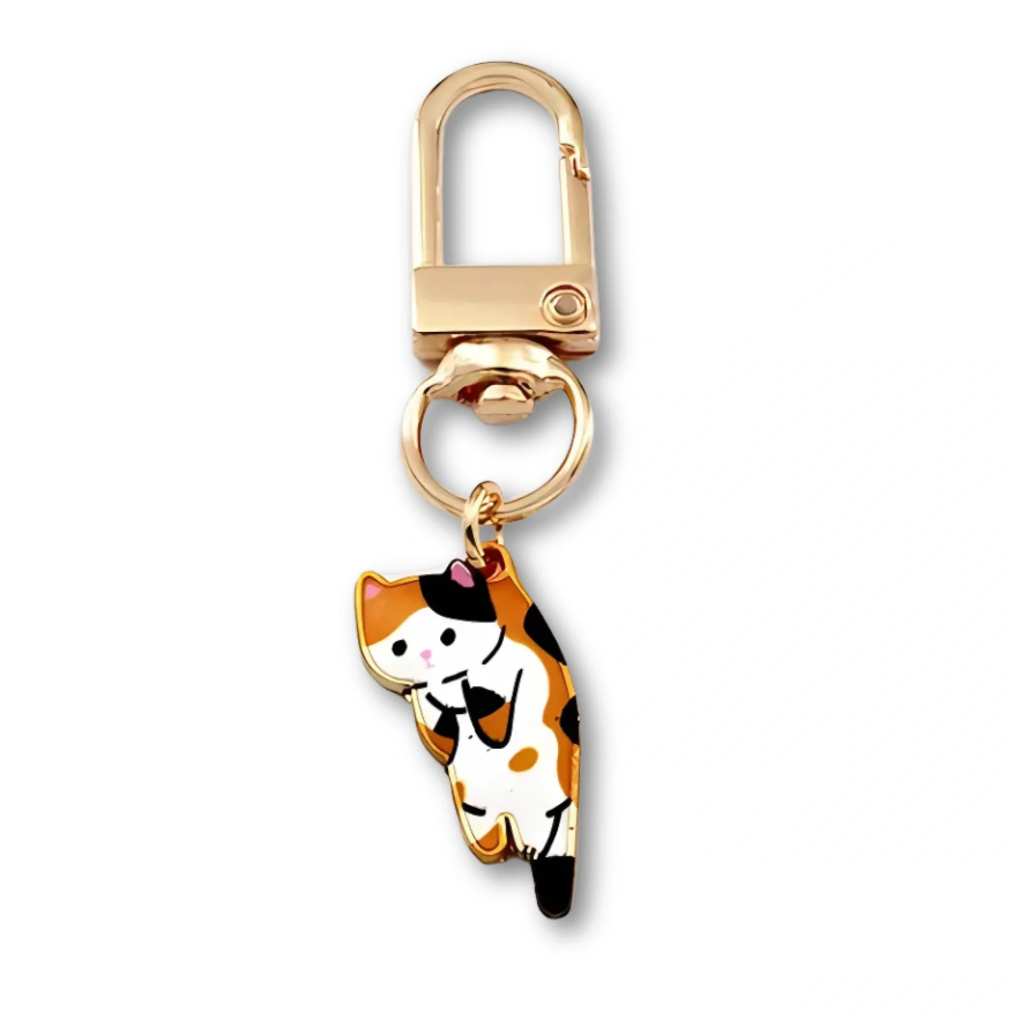 6 stuks schattige katten sleutelhanger set | Cadeau voor koppels en dierenliefhebbers | Metalen kattenhanger accessoires voor tas, sleutels of auto | Fashion sieraden