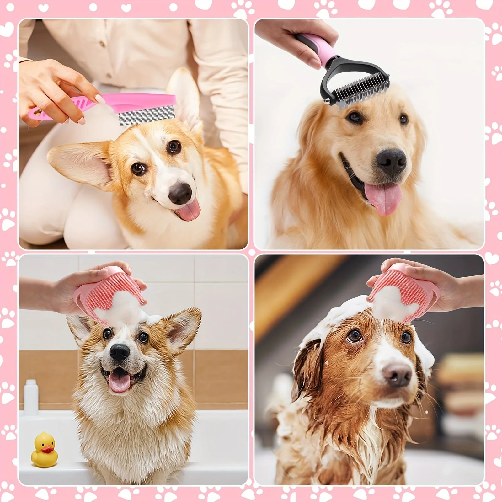 8-delige hondenverzorgingsset | Complete vachtverzorging met borstel, nagelknipper, vlooienkam en tandenborstel | Voor kleine en middelgrote honden - Image 7