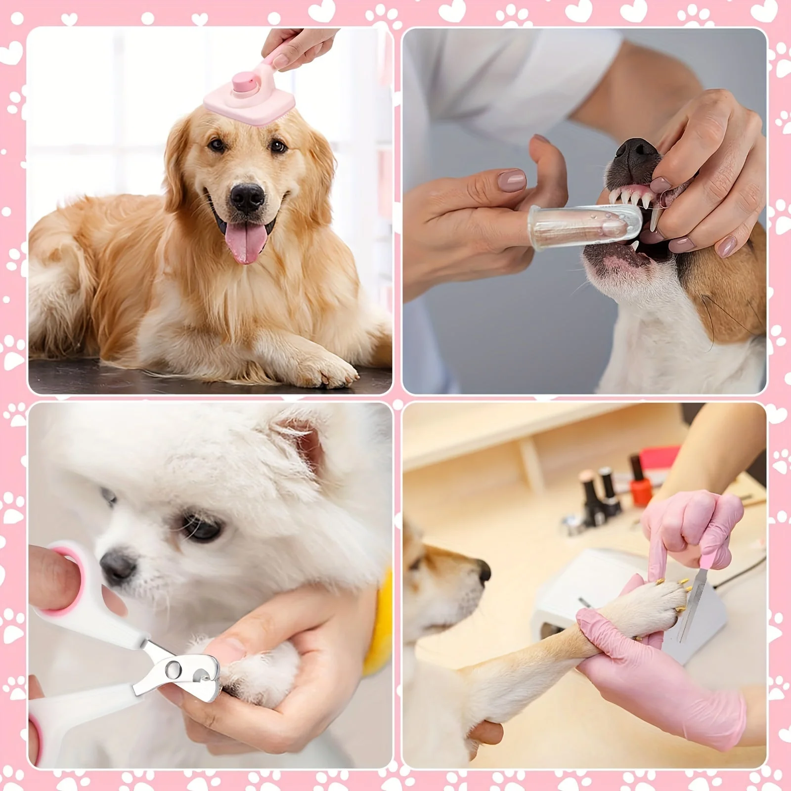 8-delige hondenverzorgingsset | Complete vachtverzorging met borstel, nagelknipper, vlooienkam en tandenborstel | Voor kleine en middelgrote honden - Image 8