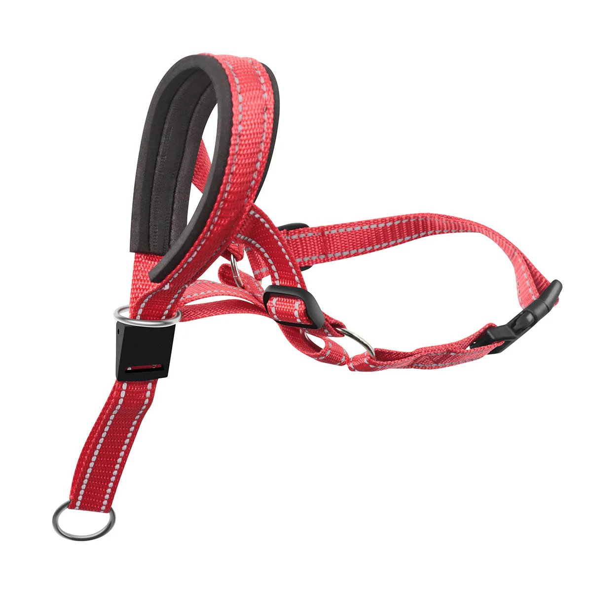 Ademende Nylon Anti-Blaf Snuit met Reflecterende Strips voor Honden | Verstelbare Pasvorm en Snelsluiting | Kleuren: Oranje, Rood, Blauw | Maten: S, M, L, XL - Image 6