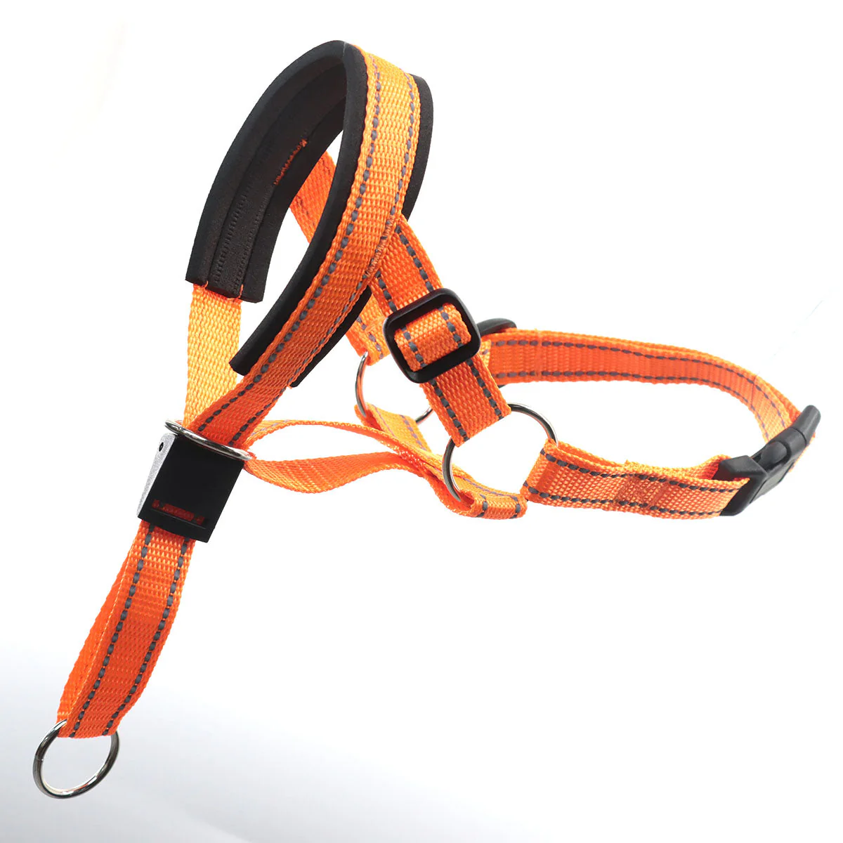 Ademende Nylon Anti-Blaf Snuit met Reflecterende Strips voor Honden | Verstelbare Pasvorm en Snelsluiting | Kleuren: Oranje, Rood, Blauw | Maten: S, M, L, XL - Image 8