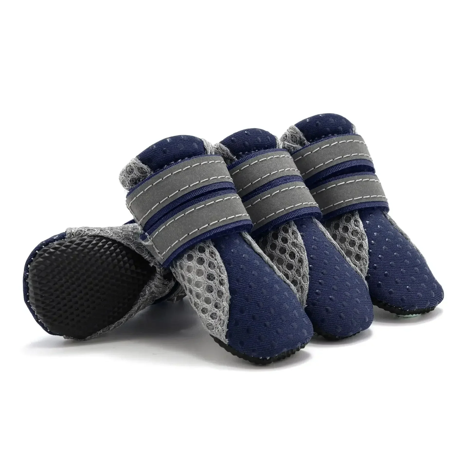 Hondenschoenen Waterdicht Ademend | Bescherming Regen Sneeuw | Antislip Zool Reflecterend | 4 Stuks