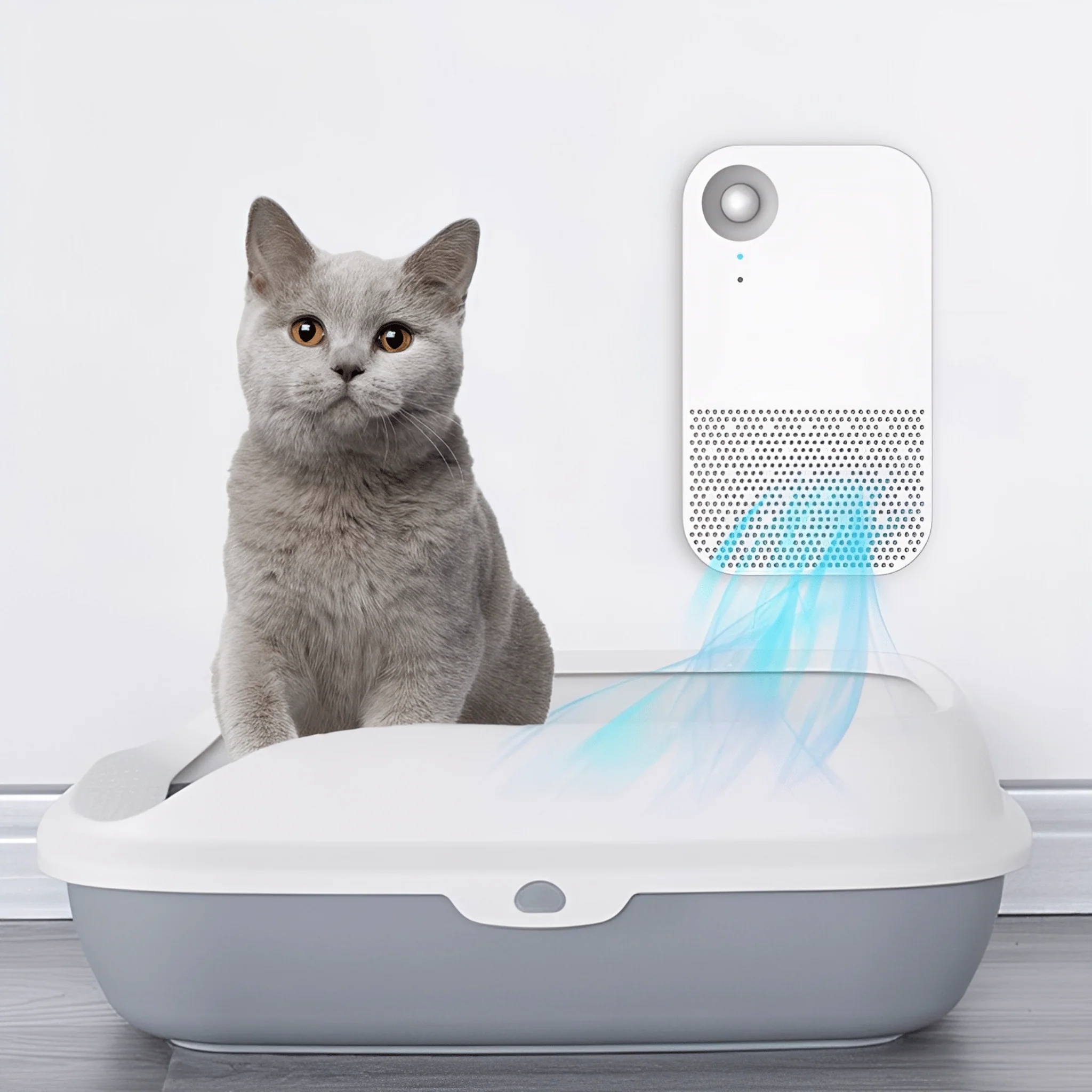 Aircura Slimme Luchtreiniger | Neutraliseert Geuren | Frisse Leefomgeving | Ideaal voor Huis met Katten