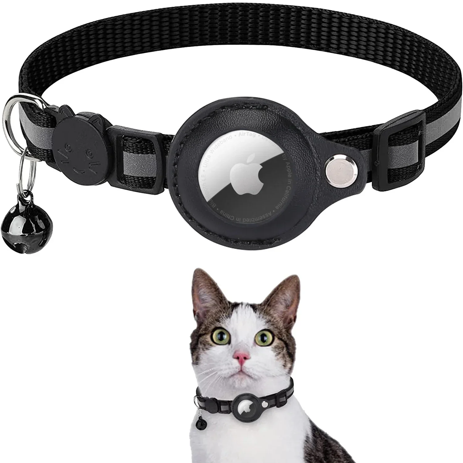 Reflecterende Halsband voor Huisdier | Anti-verlies Tracker | Beschermhoes voor Airtag | Comfortabel en Duurzaam | Verstelbaar voor Katten en Honden - Image 2