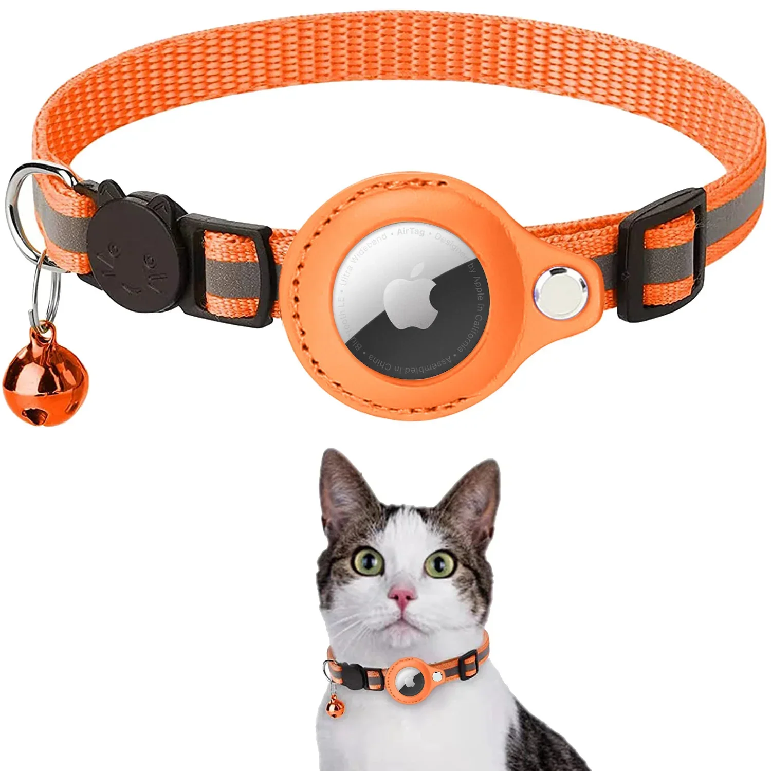 Reflecterende Halsband voor Huisdier | Anti-verlies Tracker | Beschermhoes voor Airtag | Comfortabel en Duurzaam | Verstelbaar voor Katten en Honden - Image 6