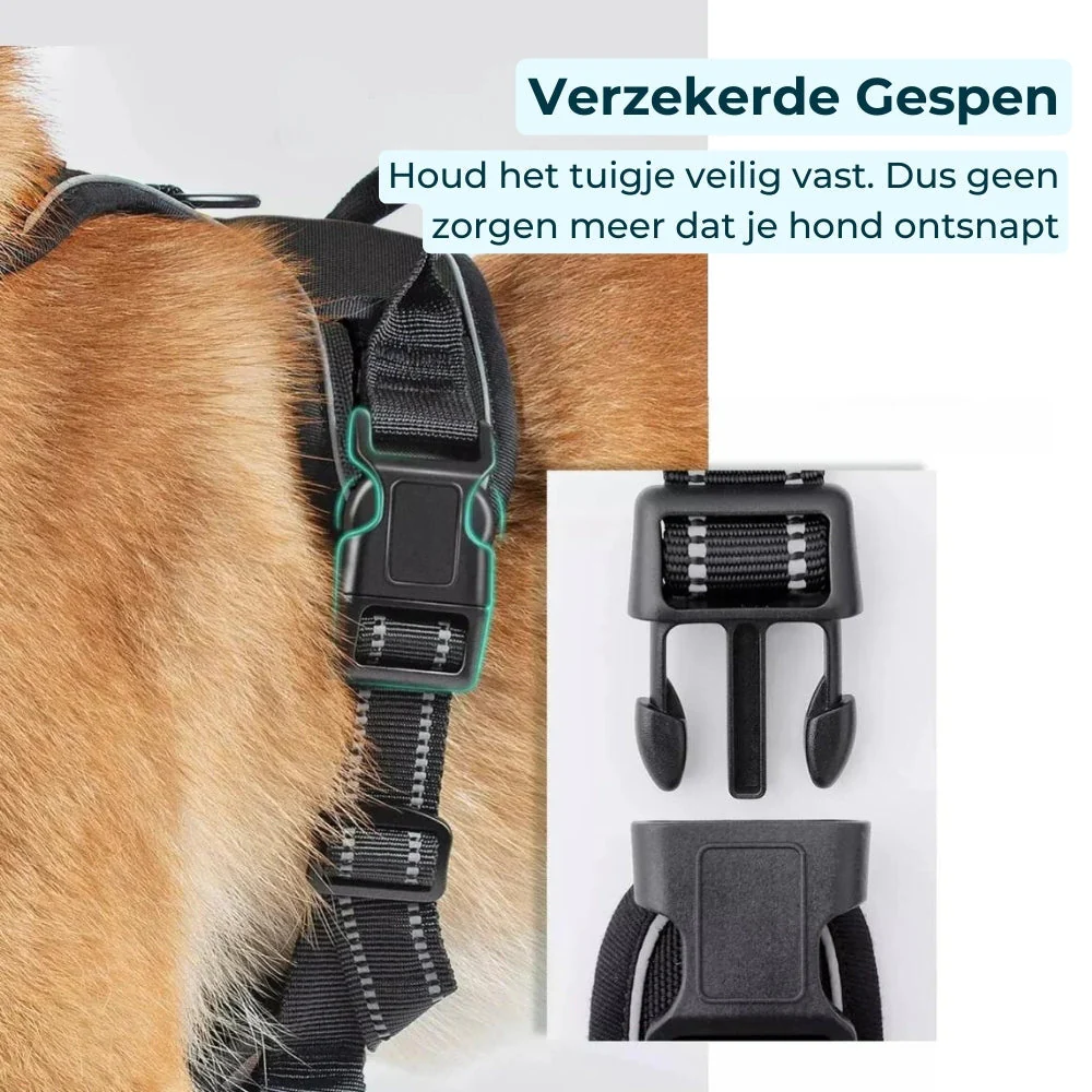 Anti-Trek Hondentuigje | Comfortabel & Veilig | Verstelbaar | Ademend Materiaal | Voor Honden in Training | Reflecterende Elementen | Minder Stress Wandelen | Duurzaam & Betrouwbaar Design - Image 6