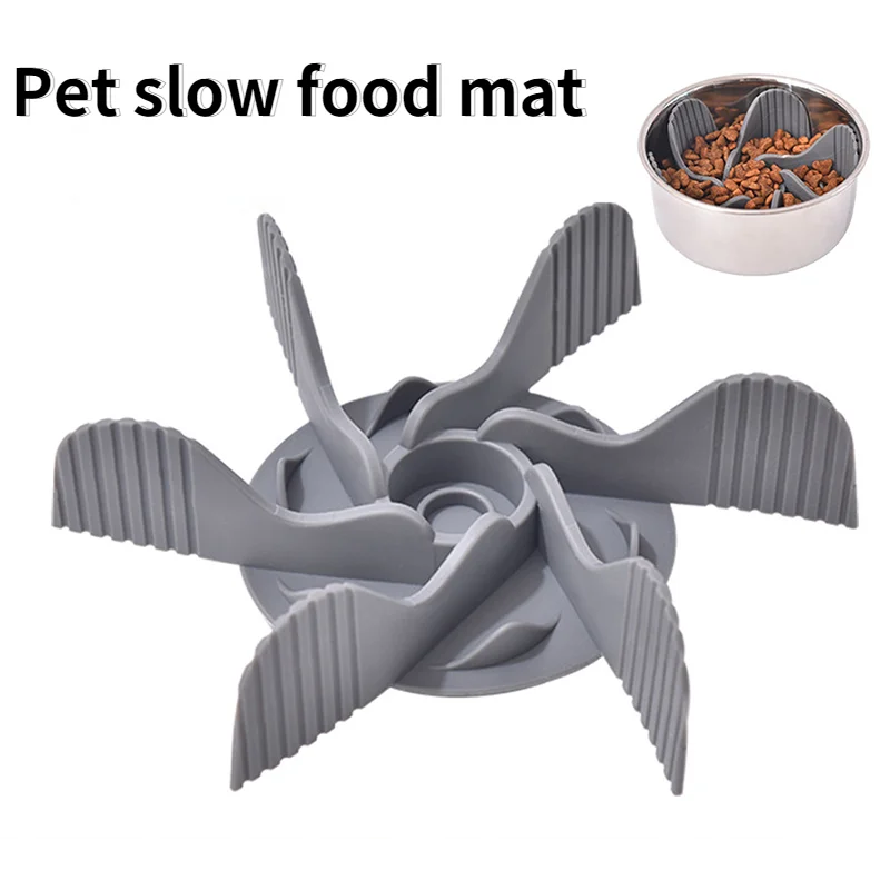 Siliconen Slowfeeder Inzetstuk voor Dierenkommen | Vertraagt Eettempo van Honden en Katten | Veilig en Antislip met Zuignappen - Image 2