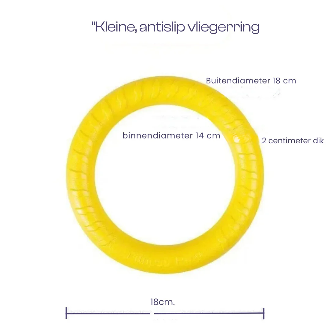 Duurzame Gele Kauwring Voor Honden | Interactief & Stimulerend | Verkrijgbaar in S en L | Rubber - Image 6