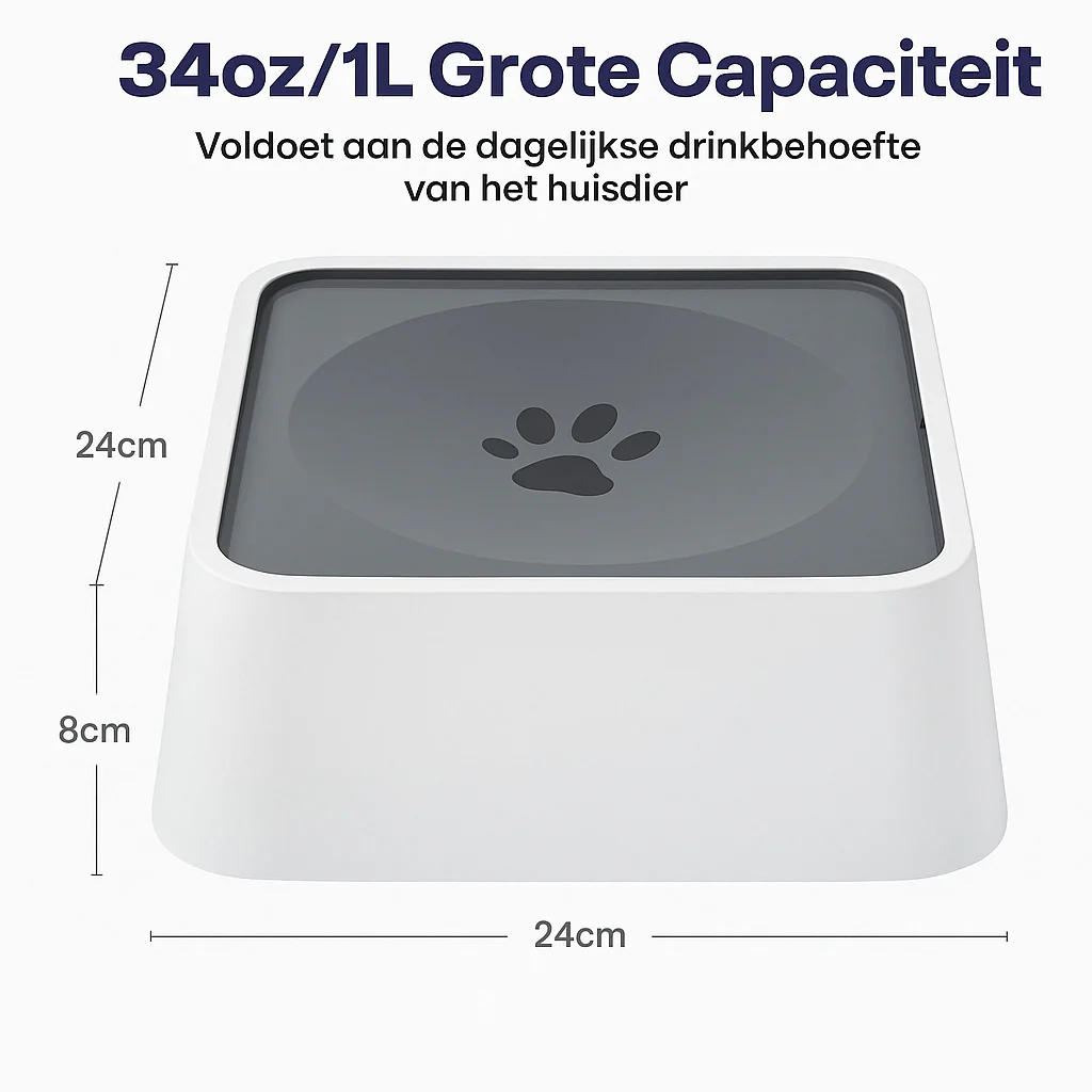 AquaFloat Waterbestendige Mat voor Honden Drinkbakken | Voorkomt Natte Vloeren en Vlekken | Ideaal voor Huisdieren - Image 3