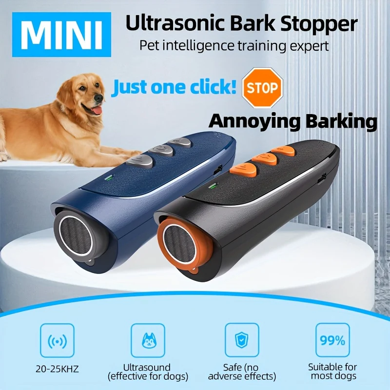 Anti Blaf Technologie | Oplaadbaar | Geluidsgolven | USB Opladen | Lithium Polymeer | Honden Trainer | ABS Materiaal - Image 7