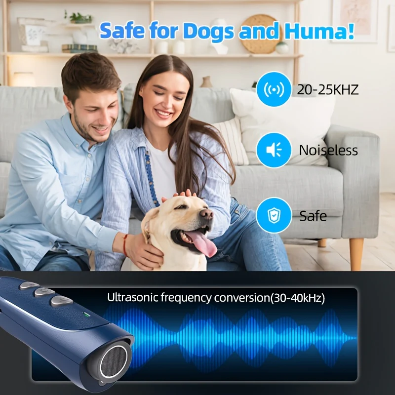 Anti Blaf Technologie | Oplaadbaar | Geluidsgolven | USB Opladen | Lithium Polymeer | Honden Trainer | ABS Materiaal - Image 9