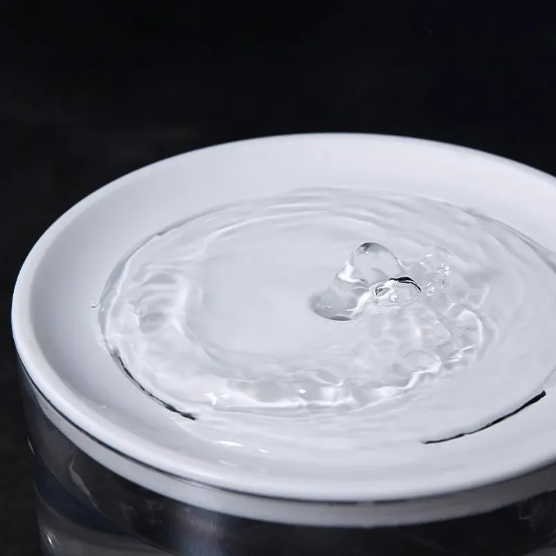 Automatische waterfontein voor huisdieren | Stille circulatie | Met waterfilter | Transparant bloemen deksel | 1 liter capaciteit | Voor katten en kleine honden - Image 4
