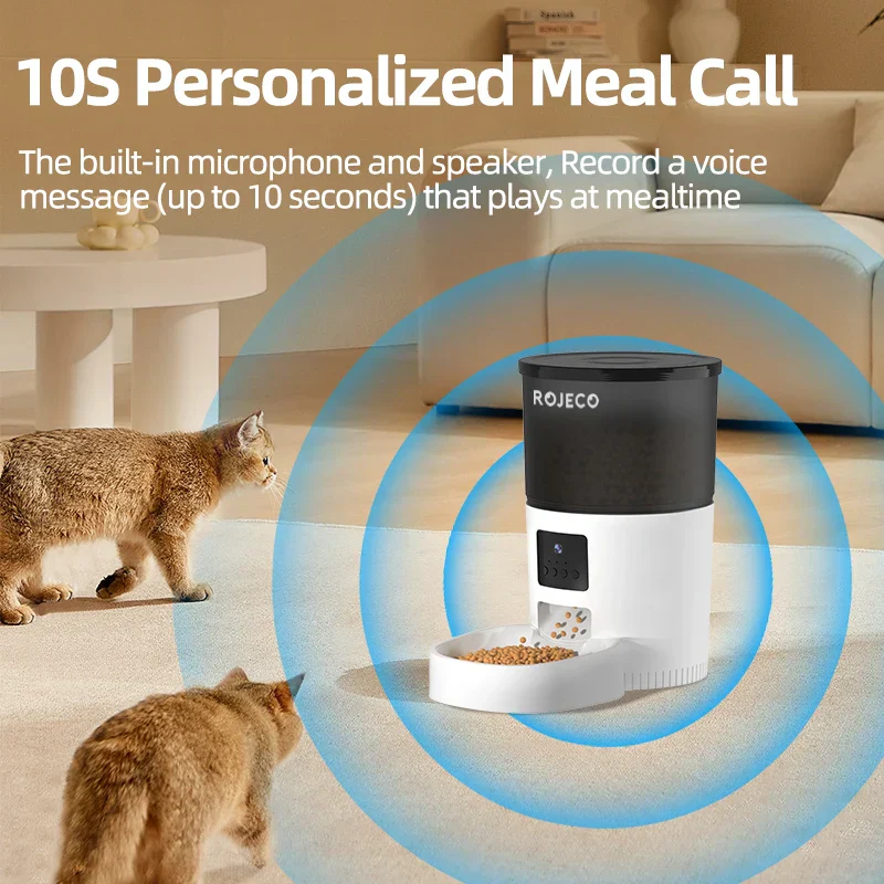 Slimme Voerautomaat met HD-Camera en Voice Recorder voor Katten & Honden | Instelbare Voedingsschema's & Live Video via App - Image 4