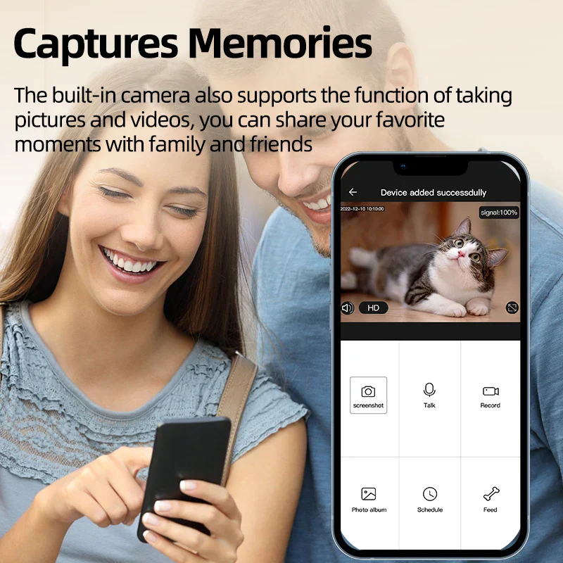 Slimme Voerautomaat met HD-Camera en Voice Recorder voor Katten & Honden | Instelbare Voedingsschema's & Live Video via App - Image 5