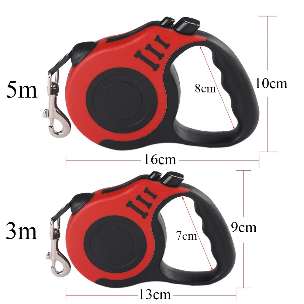 Intrekbare Hondenriem voor Kleine Huisdieren | Automatisch Snelontgrendelingsmechanisme | Duurzaam ABS en Nylon | Lichtgewicht | 3m/5m Opties | Voor Wandelen en Reizen | Geschikt voor Alle Seizoenen - Image 5
