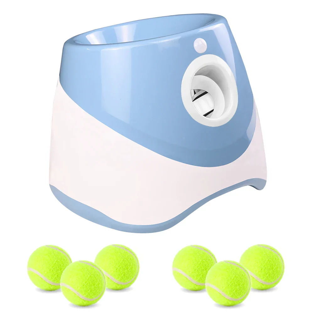Oplaadbare Interactieve Tennisbalwerper voor Honden | Instelbare Werpafstanden 3m-9m | Inclusief USB Lader & Mini Tennisballen - Image 9