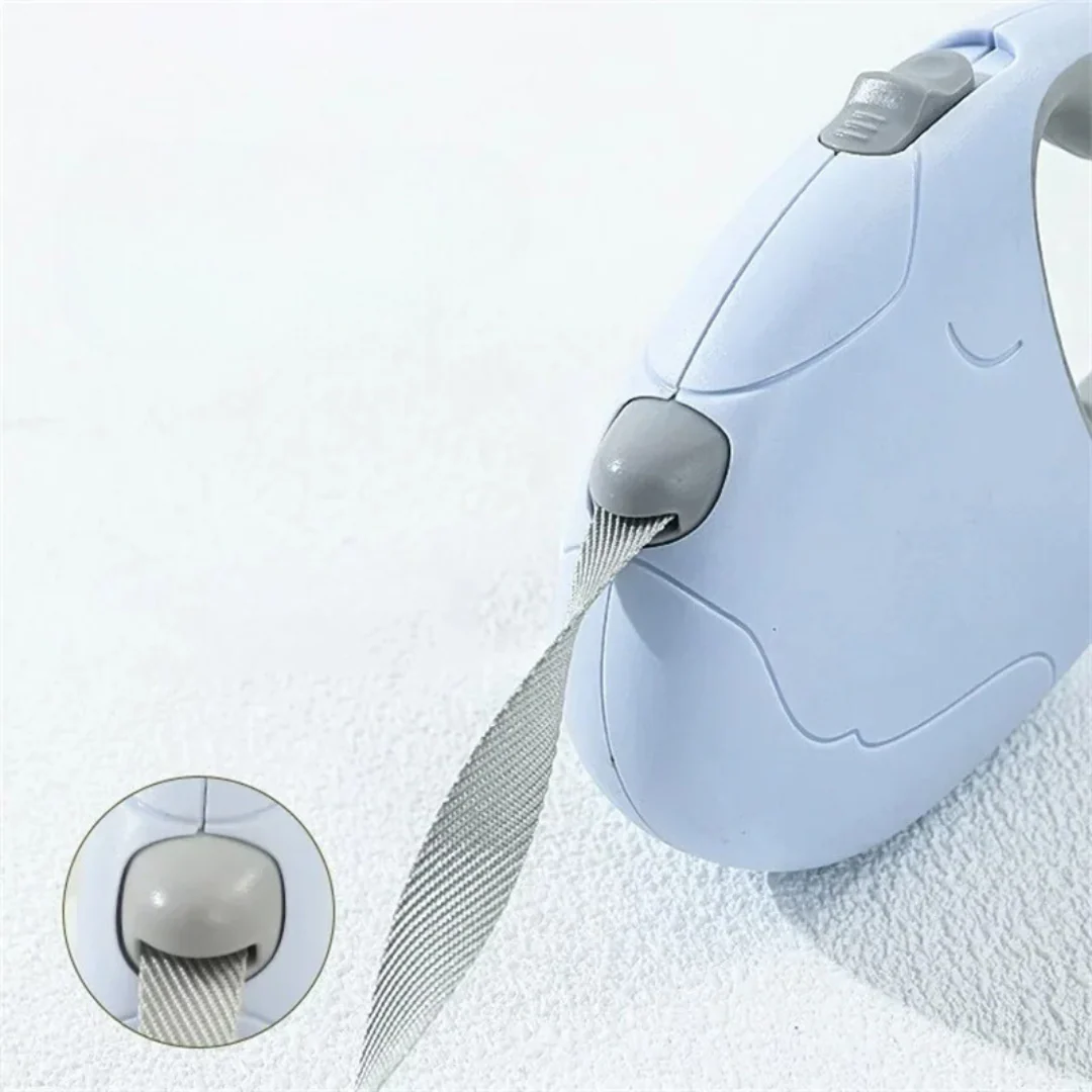 Intrekbare Leiband voor Honden | Pastelkleuren | 3M/5M Lengte | Duurzaam Nylon voor Kleine en Middelgrote Honden | Comfortabel Handvat en Eén-Hand Bedieningssysteem - Image 11
