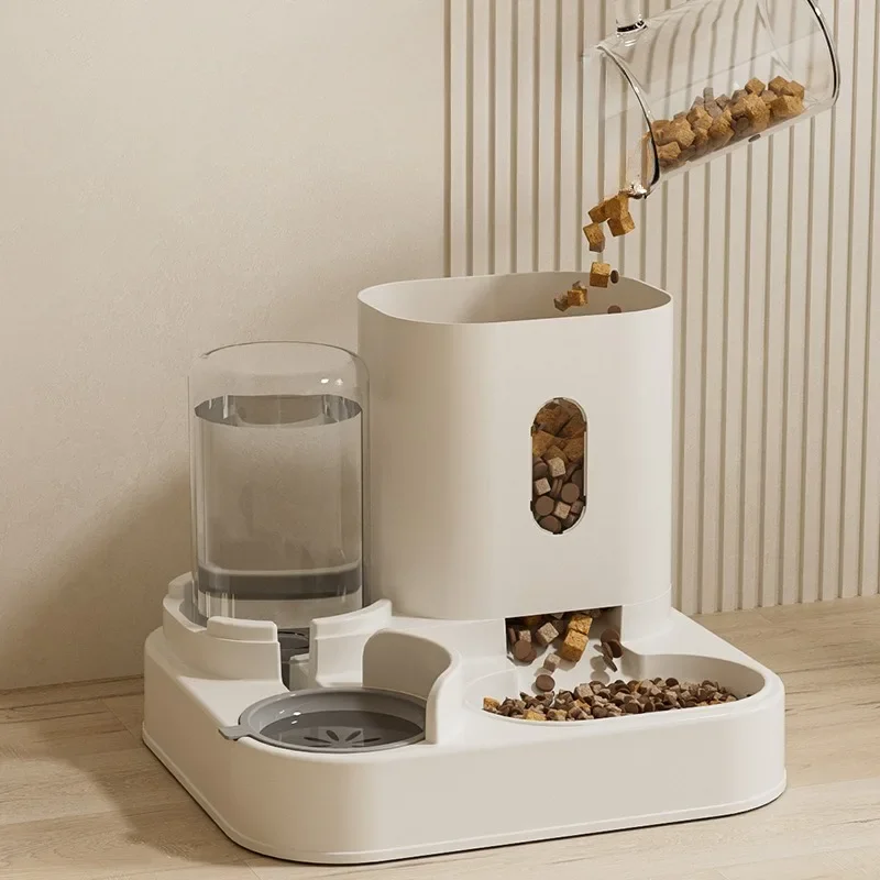 Grote Automatische Voeder- en Drinkbak met Waterfontein voor Huisdieren | Anti-Omkantel Ontwerp | Ideaal voor Katten en Honden - Image 2