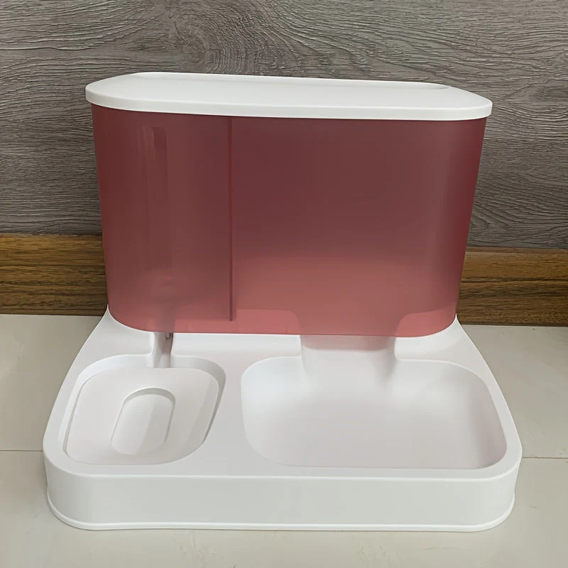 Kattenvoerbak met Automatische Waterdispenser | Zwaartekrachtgestuurd | Transparant Ontwerp | Voor Katten en Kleine Huisdieren | Duurzaam Kunststof | Gemakkelijk Bijvulbaar - Image 7