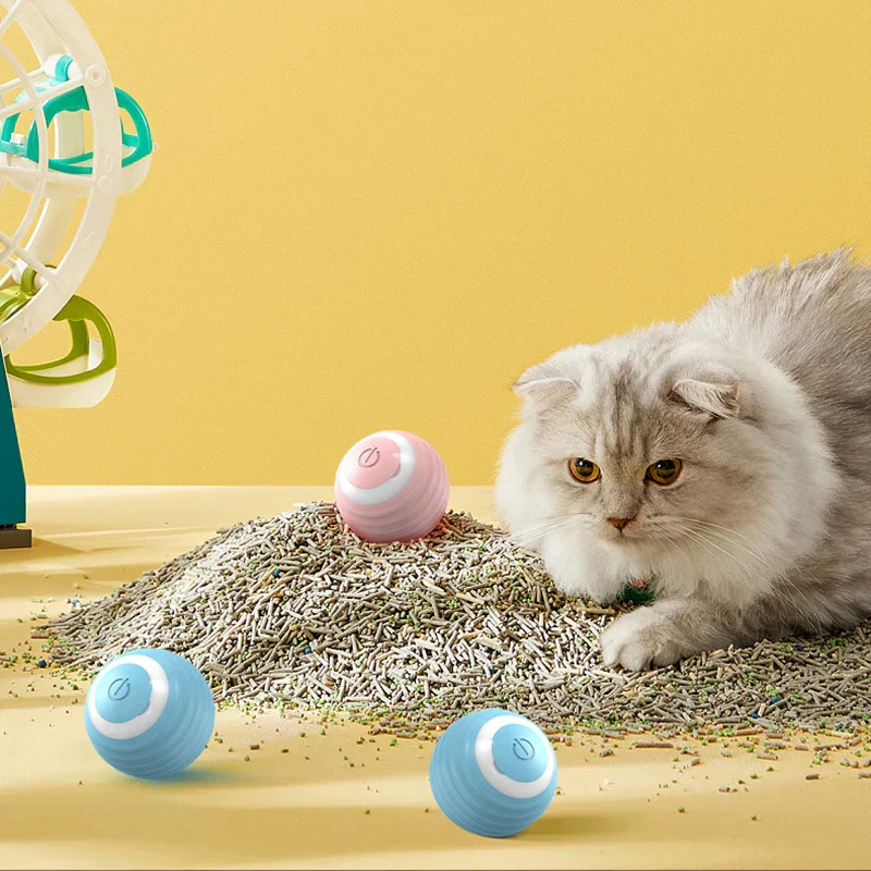 AutoPurr Smart Ball | Interactieve Bal voor Katten met Stille Werking en Intelligent Ontwijkingsmechanisme | Veilig en Duurzaam Speelgoed met Type-C Oplaadfunctie - Image 3