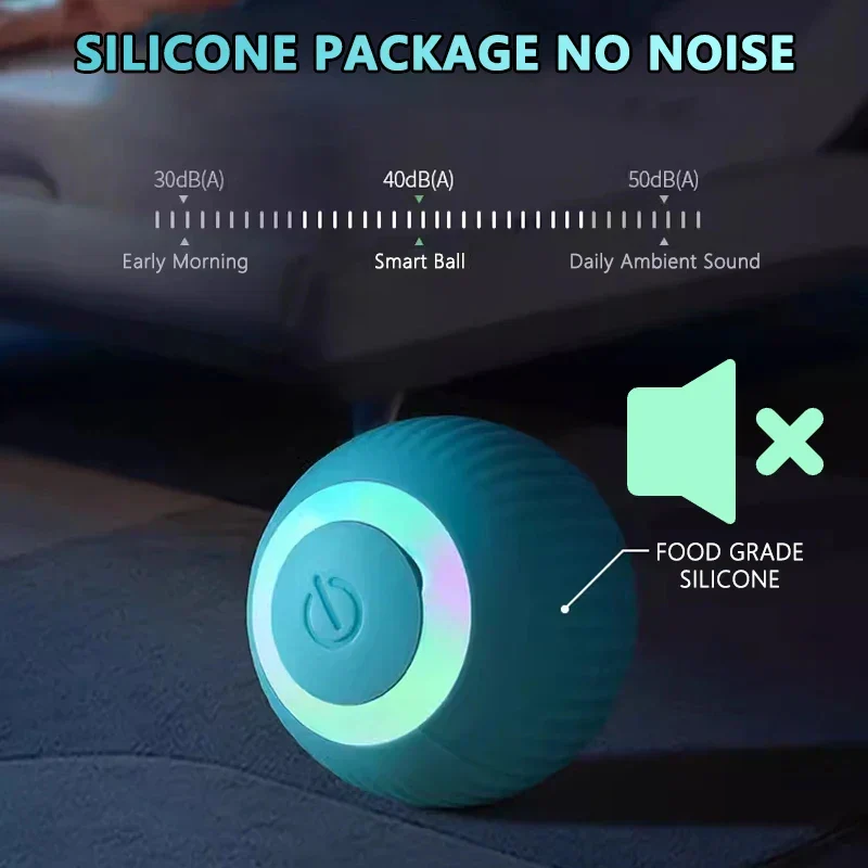 AutoPurr Smart Ball | Interactieve Bal voor Katten met Stille Werking en Intelligent Ontwijkingsmechanisme | Veilig en Duurzaam Speelgoed met Type-C Oplaadfunctie - Image 6