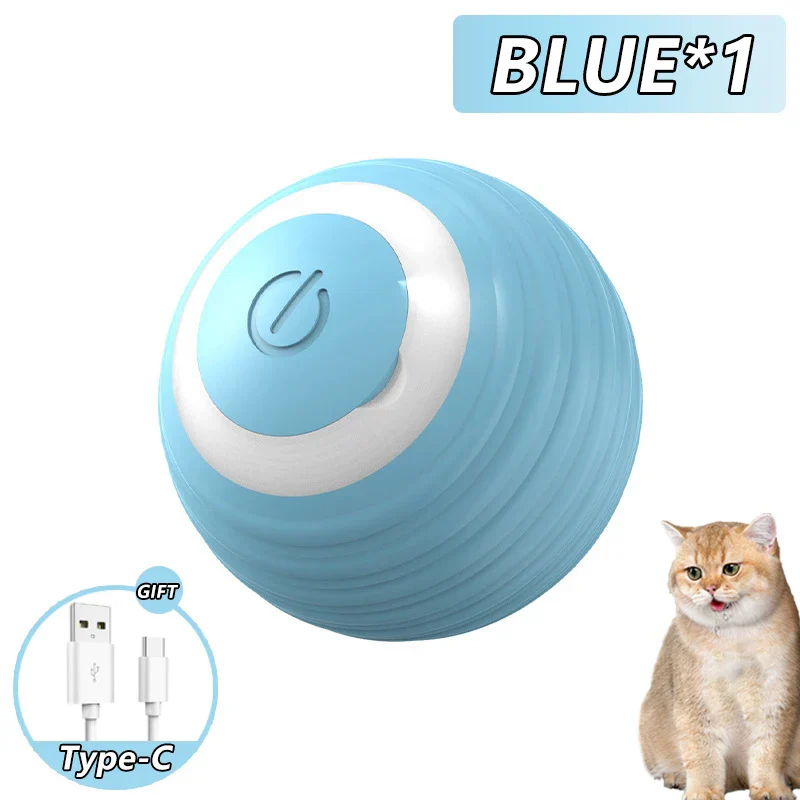 AutoPurr Smart Ball | Interactieve Bal voor Katten met Stille Werking en Intelligent Ontwijkingsmechanisme | Veilig en Duurzaam Speelgoed met Type-C Oplaadfunctie - Image 8