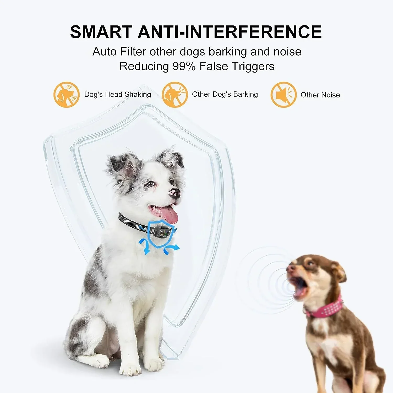 Slimme anti-blafhalsband voor kleine honden | Instelbare gevoeligheid | Comfortabel ontwerp | Oplaadbaar | 20-51 cm halsomtrek - Image 4