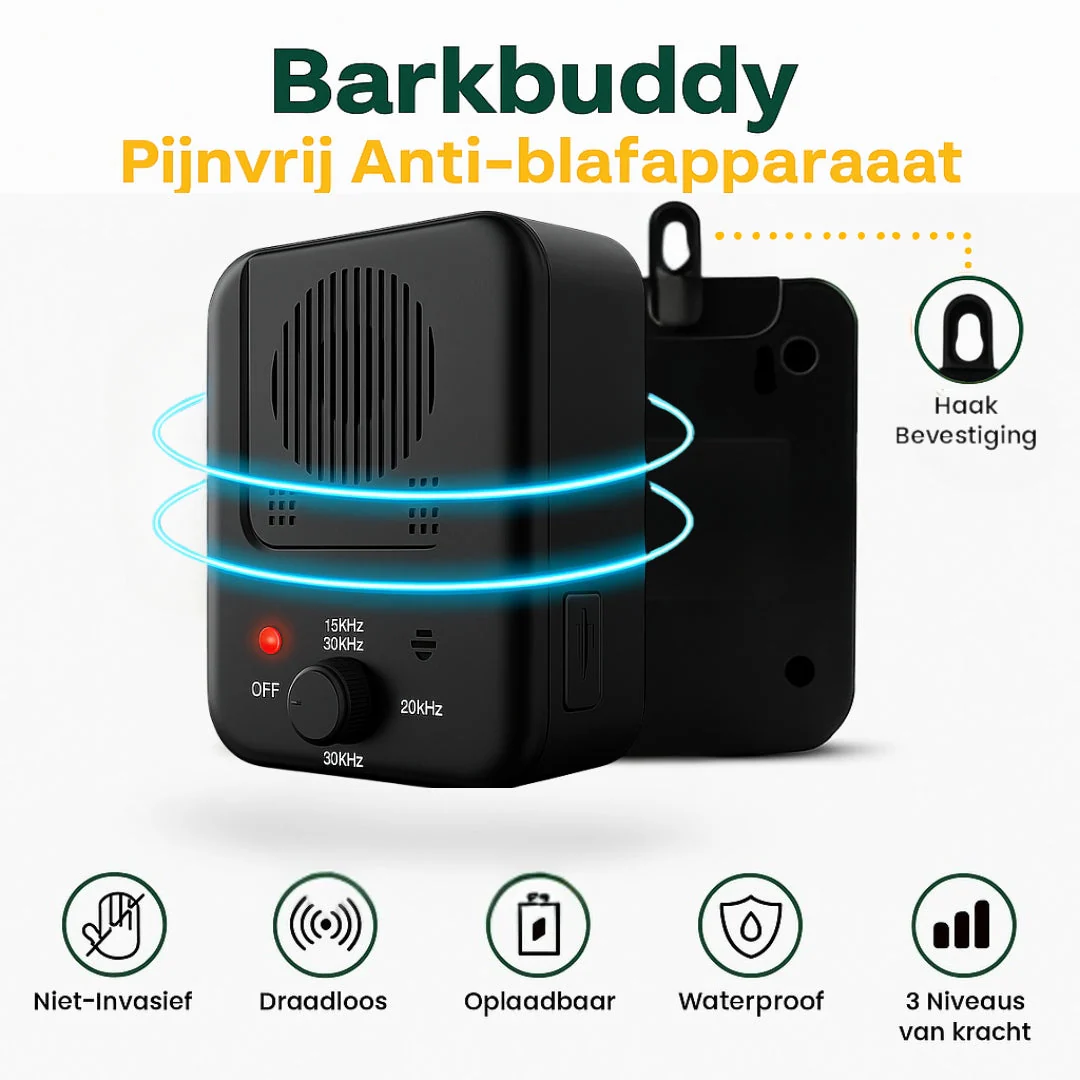 BarkBuddy | Ultrasoon Antiblafapparaat Voor Honden | Diervriendelijk | Slechts Hoorbaar Voor Honden | Weerbestendig | Oplaadbaar Via USB - Image 8