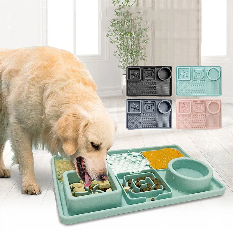 CalmBowl Multifunctionele Voedingsmat voor Huisdieren | Bevordert Gezond Eten en Reduceert Stress | Voorzien van Zuignappen - Image 2