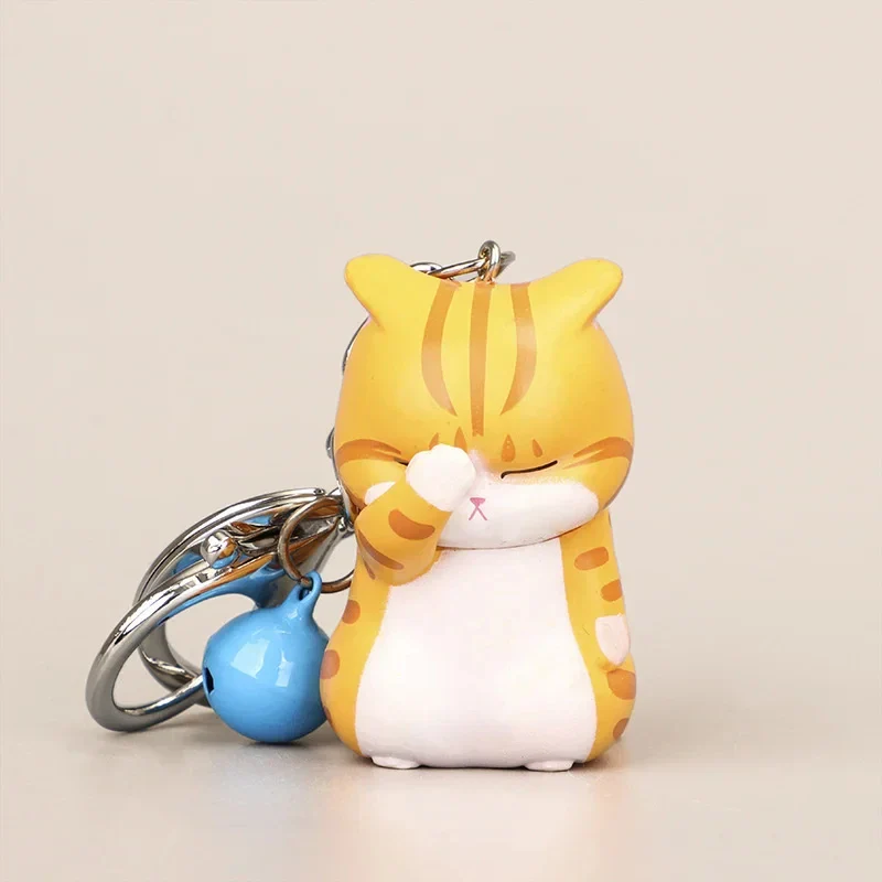 Schattige Cartoon Katten Sleutelhanger | Creatieve Dierenhanger voor Vrouwen | Metalen Katten Sleutelhanger voor Auto, Tas of Portemonnee | Leuk Cadeau Accessoire - Image 2
