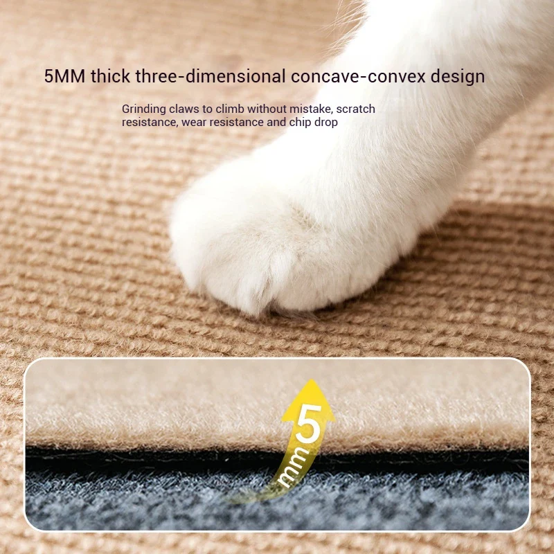 Aanpasbare Krabmat Voor Kat | Zelfklevend Tapijt Bescherming Meubels | Anti-Krabs Bank | Niet-geweven Stoffen | Dierenbescherming | Beschermt Tegen Klauwen | Duurzame Katten Accessoires - Image 3