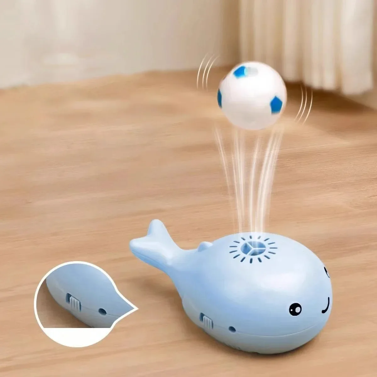 Elektrische Zweefbal Speelgoed voor Katten | Walvisvormig | USB Oplaadbaar | Interactief Huisdierenspeelgoed | Zwevende Bal | Draagbaar en Veilig | Multifunctionele Ventilator Functie - Image 2