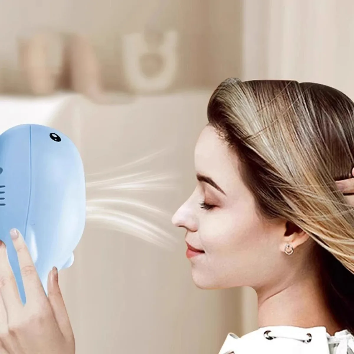 Elektrische Zweefbal Speelgoed voor Katten | Walvisvormig | USB Oplaadbaar | Interactief Huisdierenspeelgoed | Zwevende Bal | Draagbaar en Veilig | Multifunctionele Ventilator Functie - Image 3