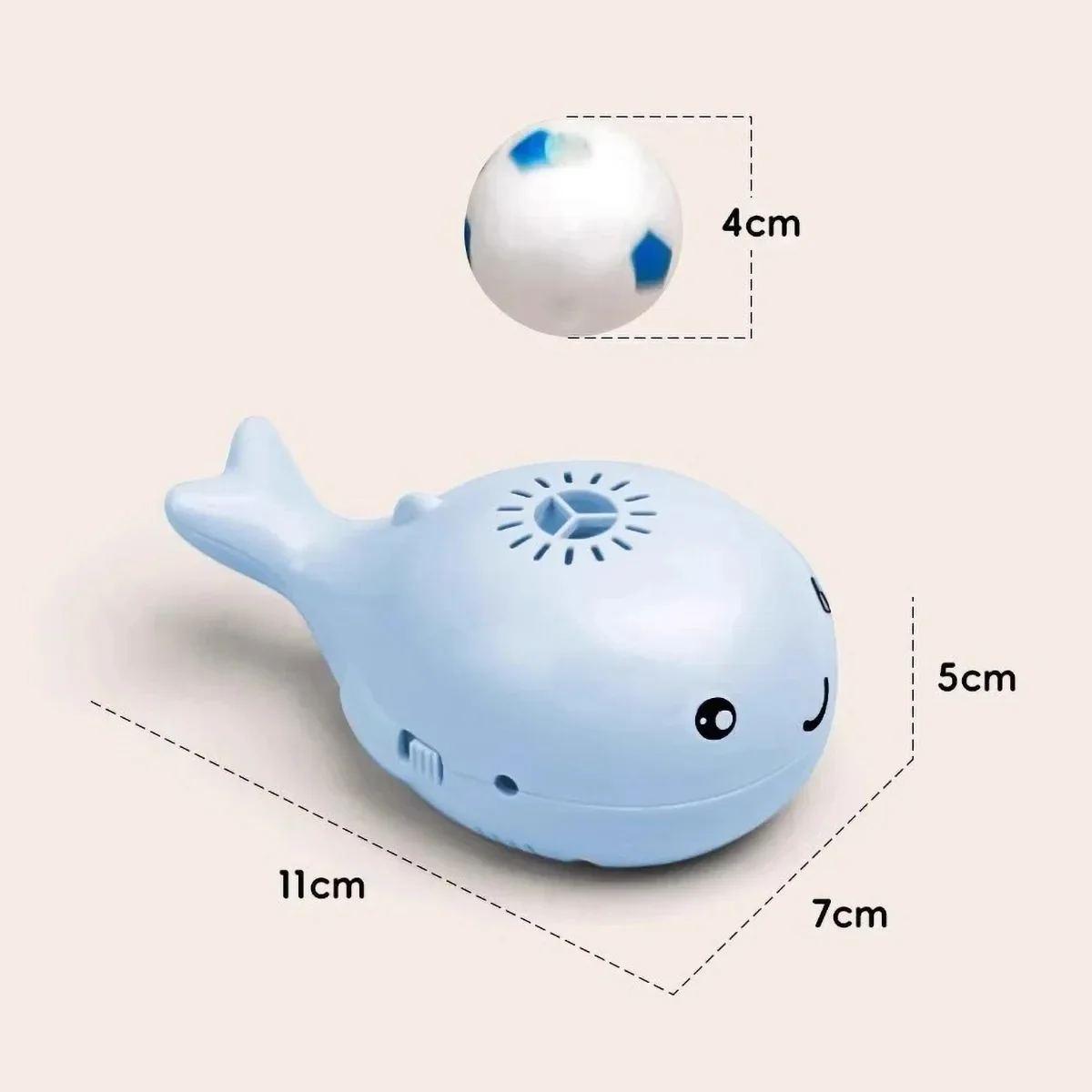 Elektrische Zweefbal Speelgoed voor Katten | Walvisvormig | USB Oplaadbaar | Interactief Huisdierenspeelgoed | Zwevende Bal | Draagbaar en Veilig | Multifunctionele Ventilator Functie - Image 6
