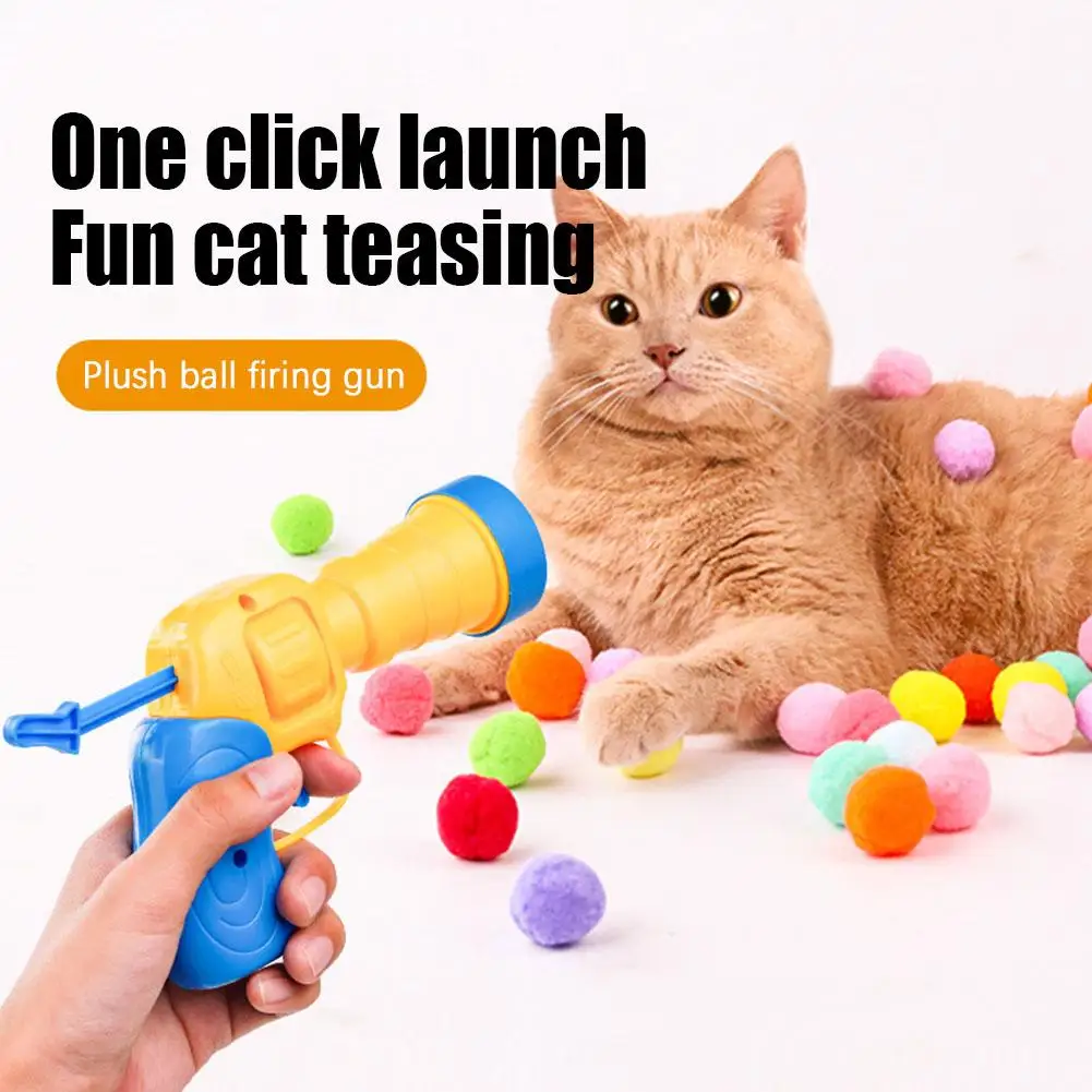 Interactief Katten Speelgoed | Stil Bal Lanceerapparaat | Pluche Ballen | Creatieve Huisdier Spelletjes | Zonder Geluid | Actief Huisdier | Kattenballen | China | Huisdierveilig | Stimulerend Spel | Zonder Chemie - Image 4