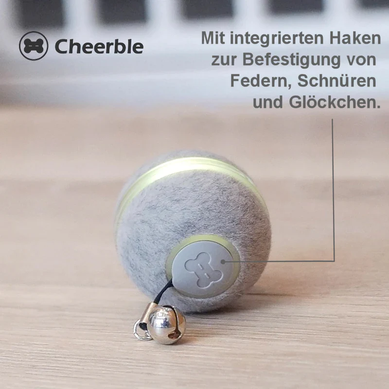 Cheerble® Interactieve Bal 2.0 | Slim Speelgoed met 360° Sensoren voor Katten en Kleine Honden | USB-oplaadbaar | 4 Uur Plezier - Image 5