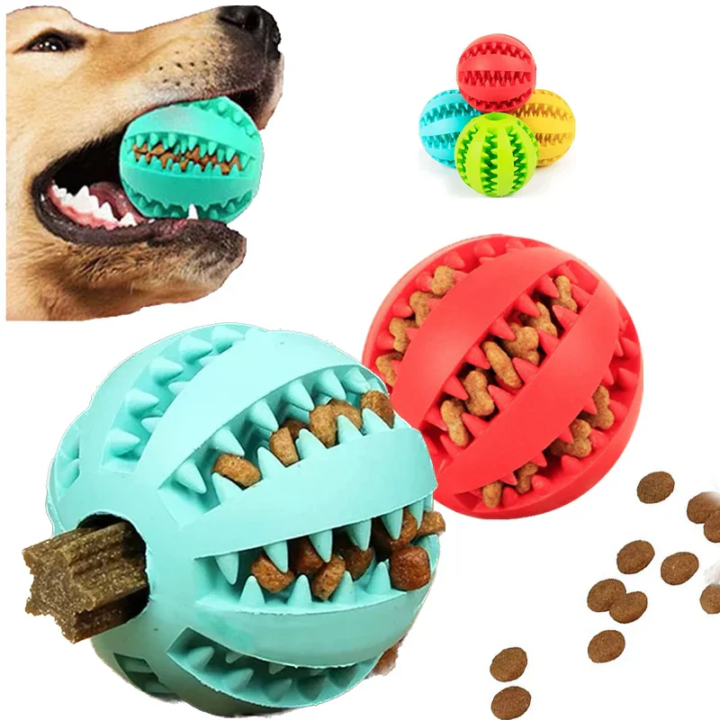 ChewPlay Interactieve Bal voor Honden | Bestand tegen Kauwen | Tandverzorging & Snackverstrekker | Veilig Natuurlijk Rubber