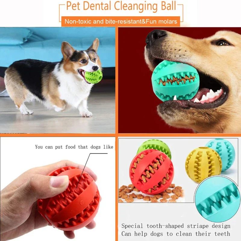 ChewPlay Interactieve Bal voor Honden | Bestand tegen Kauwen | Tandverzorging & Snackverstrekker | Veilig Natuurlijk Rubber - Image 2