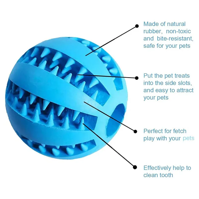 ChewPlay Interactieve Bal voor Honden | Bestand tegen Kauwen | Tandverzorging & Snackverstrekker | Veilig Natuurlijk Rubber - Image 5