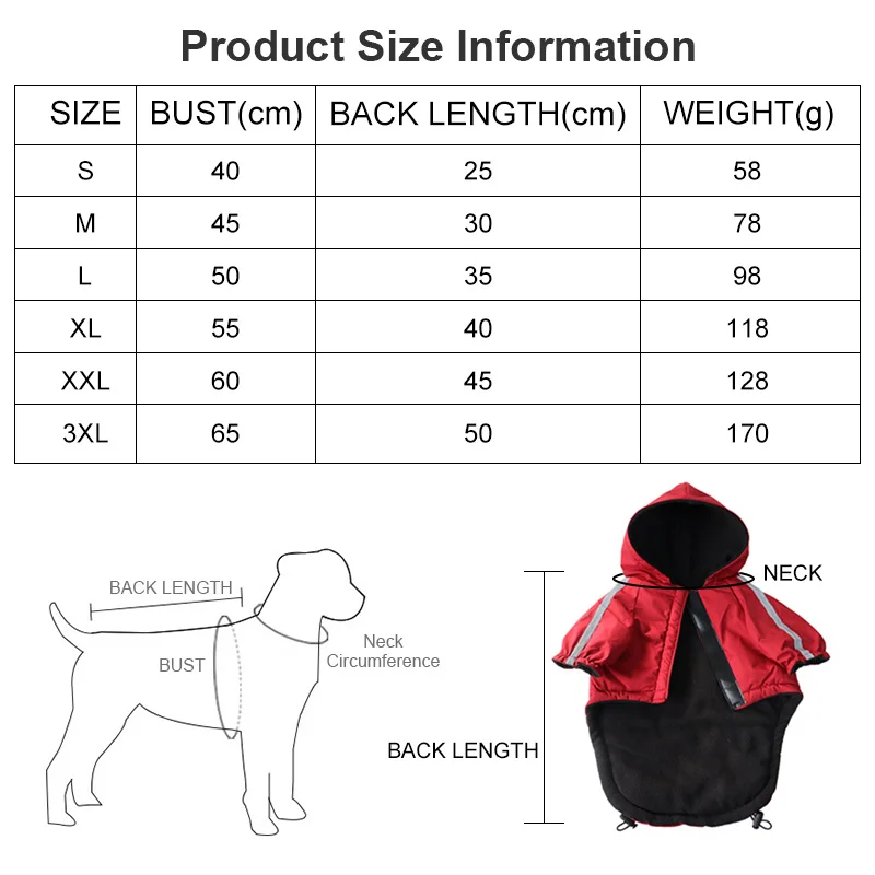 ChillGuard | Waterdichte Hondenjas voor Kleine Honden en Katten | Warm & Reflecterend | Polyester | Capuchon | Winterbescherming - Image 4