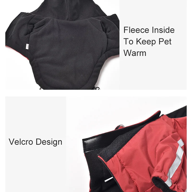 ChillGuard | Waterdichte Hondenjas voor Kleine Honden en Katten | Warm & Reflecterend | Polyester | Capuchon | Winterbescherming - Image 7